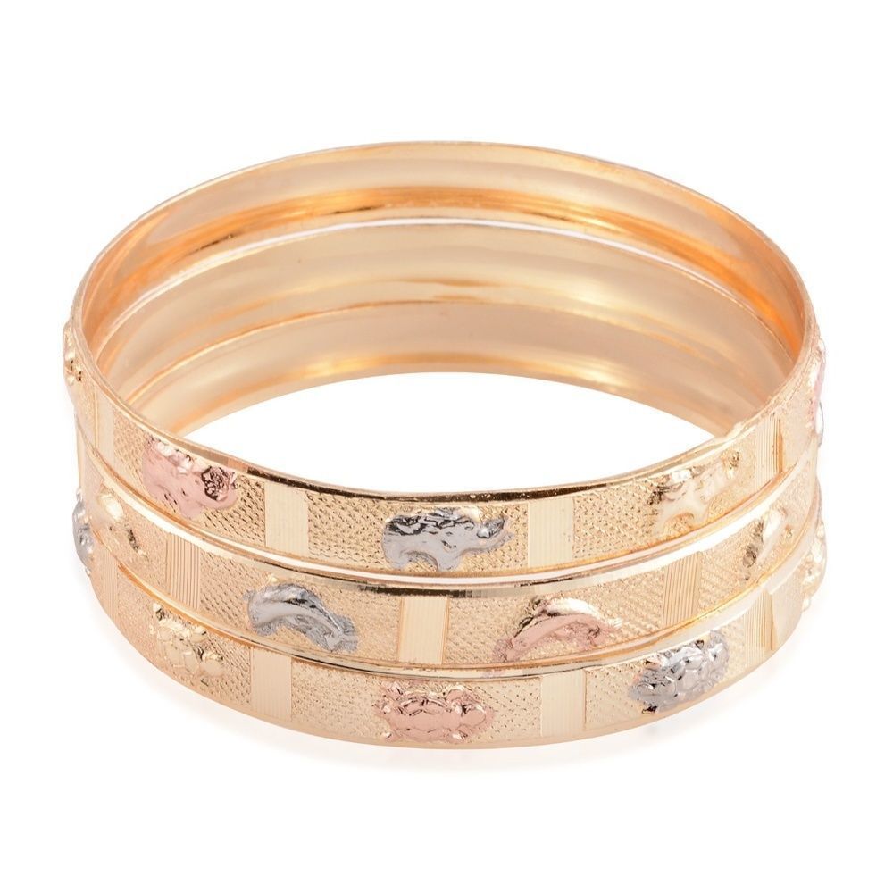 Bracelet Bangles Set 3 Goldtone